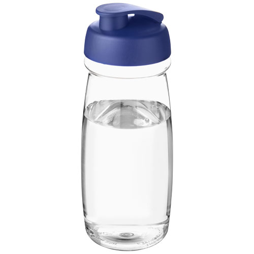 Bidon promotionnel de sport 600ml H2O Active® Translucide et Bleu